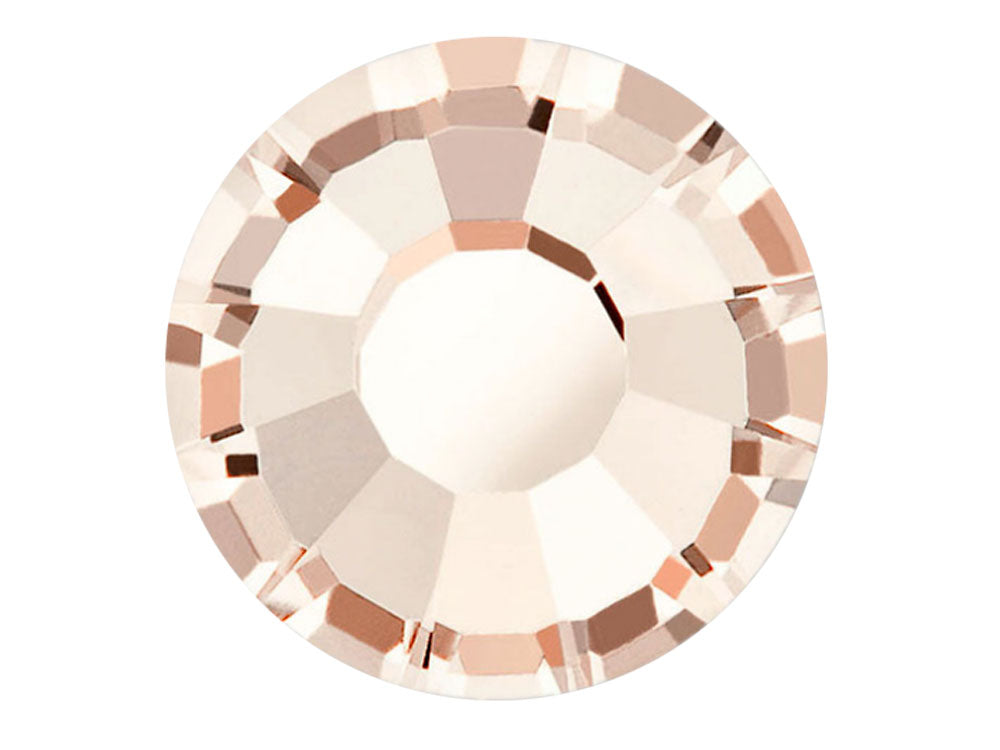 Light Gold Quartz Preciosa VIVA or MAXIMA Chaton Roses (Rhinestone Flatbacks) Genuine Czech Crystals light pink peach ss20 ss34