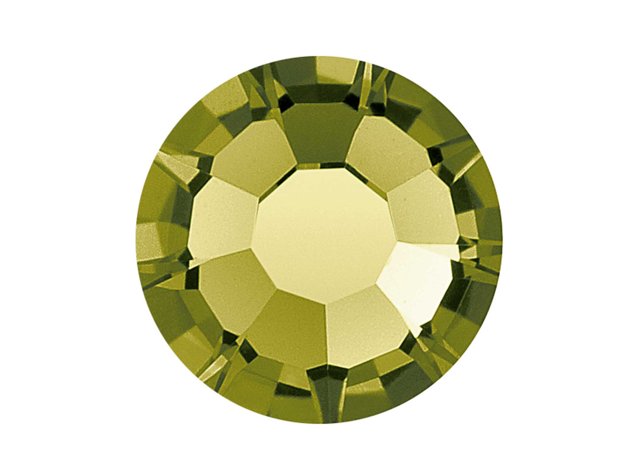 Olivine Preciosa VIVA or MAXIMA Chaton Roses (Rhinestone Flatbacks) Genuine Czech Crystals olive green ss12 ss16 ss20 ss30 ss34