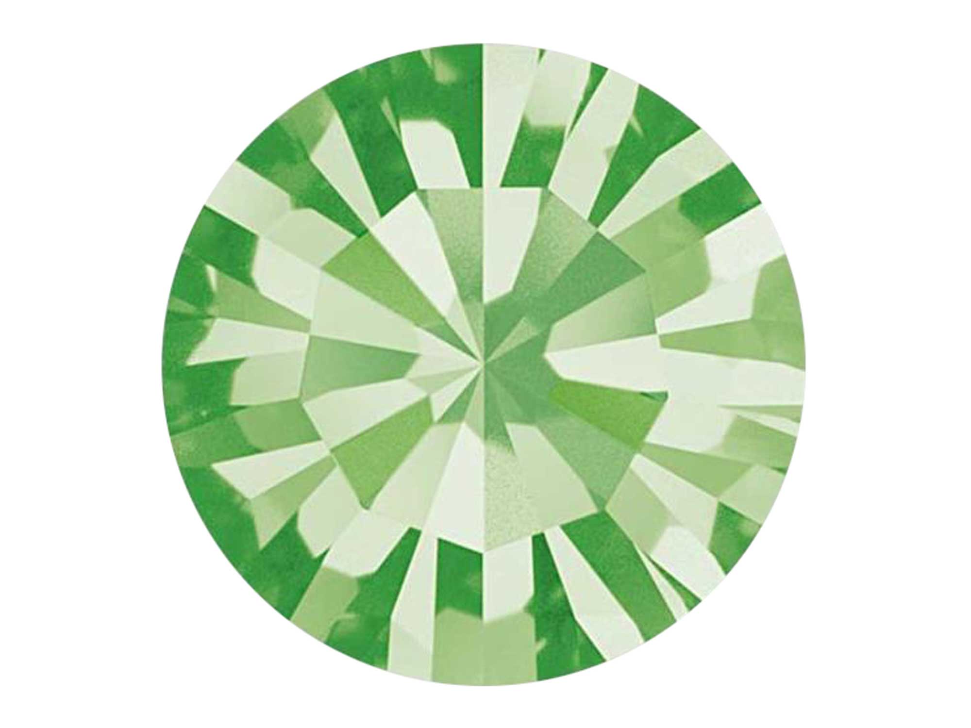 Peridot, Preciosa Genuine Czech MAXIMA Pointed Back Chatons in size ss28 (6mm, 0.24inch), 36 pieces, Silver Foiled, P633