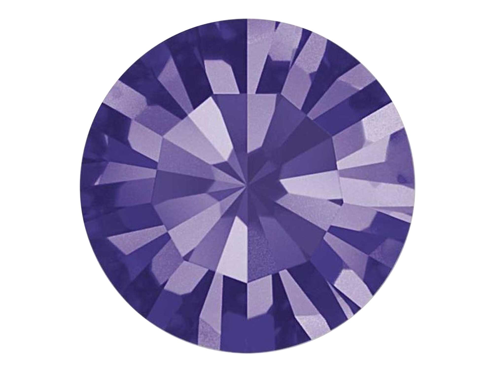 Purple Velvet, Preciosa Genuine Czech MAXIMA Pointed Back Chatons in size ss23 (5.2mm, 0.2inch), 72 pieces, Silver Foiled, P616