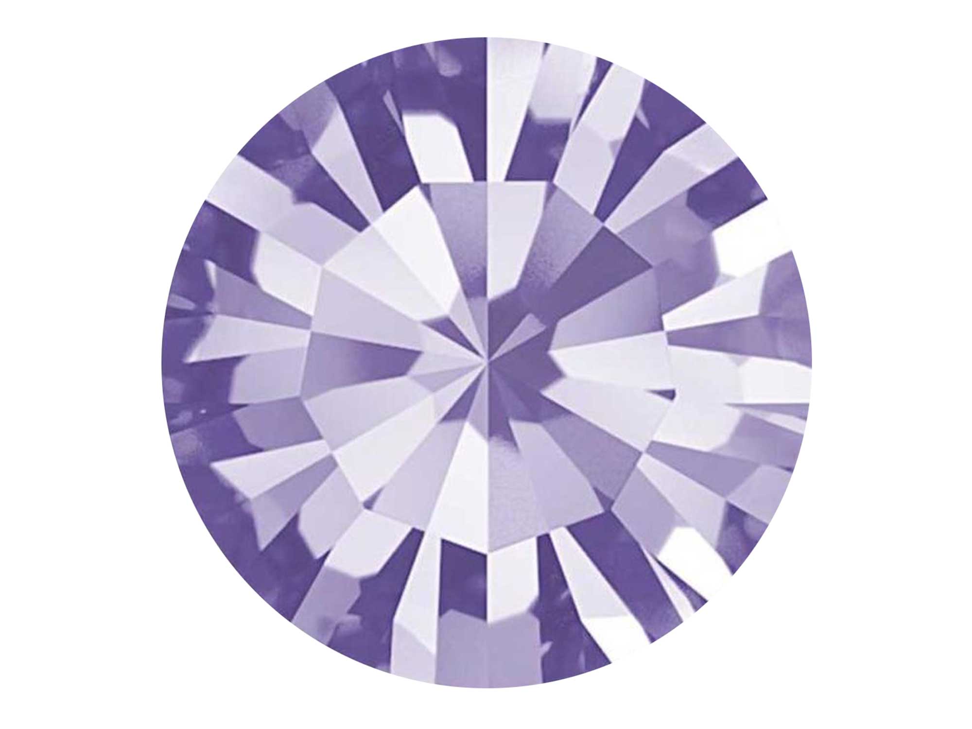 Tanzanite, Preciosa Genuine Czech MAXIMA Pointed Back Chatons in size ss23 (5.2mm, 0.2inch), 72 pieces, Silver Foiled, P619