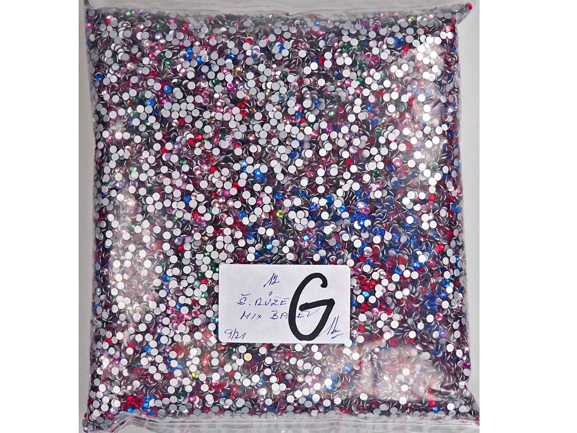 Mix Color "G" CLOSEOUT, ss12, 10grams of Preciosa VIVA Chaton Roses (Rhinestone Flatbacks), Genuine Czech Crystals, nail art BY THE WEIGHT