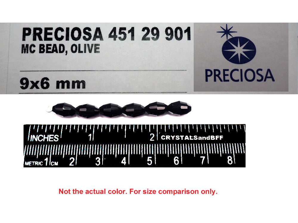 clear Crystal, Preciosa Czech Machine Cut Olive Crystal Beads, barrel shape in sizes 6x4mm, 7.5x5mm, 9x6mm, 10.5x7mm, 12x8mm