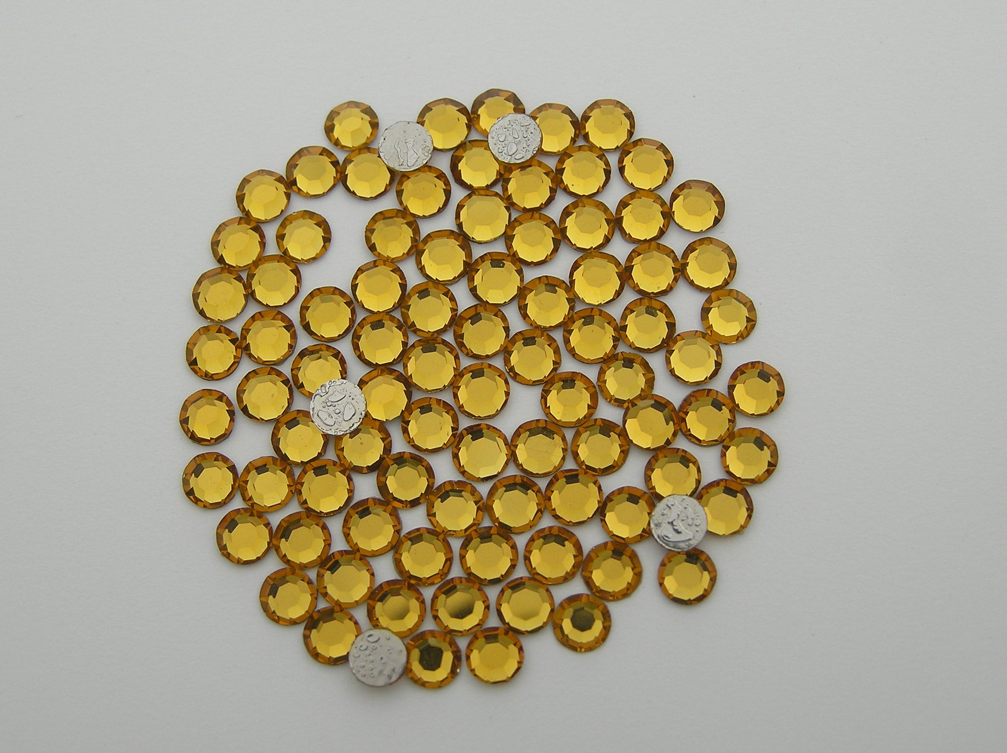 Topaz HOTFIX, 1440 Preciosa Genuine Czech Crystals 20ss 8ft Iron-on, ss20, 5mm, golden brown