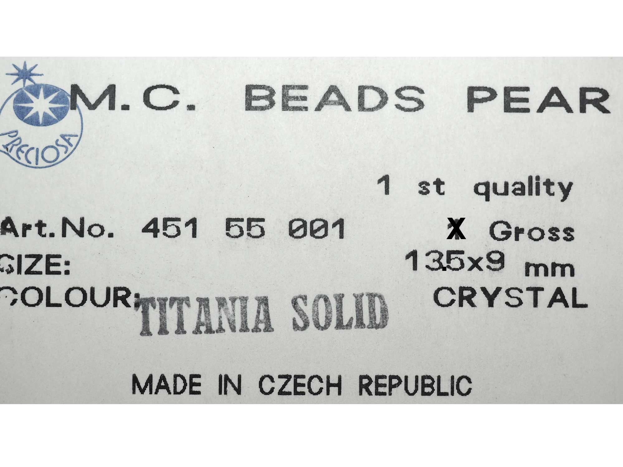 Crystal AB, Preciosa Czech Machine Cut Pear Crystal Beads, tear drop shape in size 13.5x9mm, 12 pieces, P527