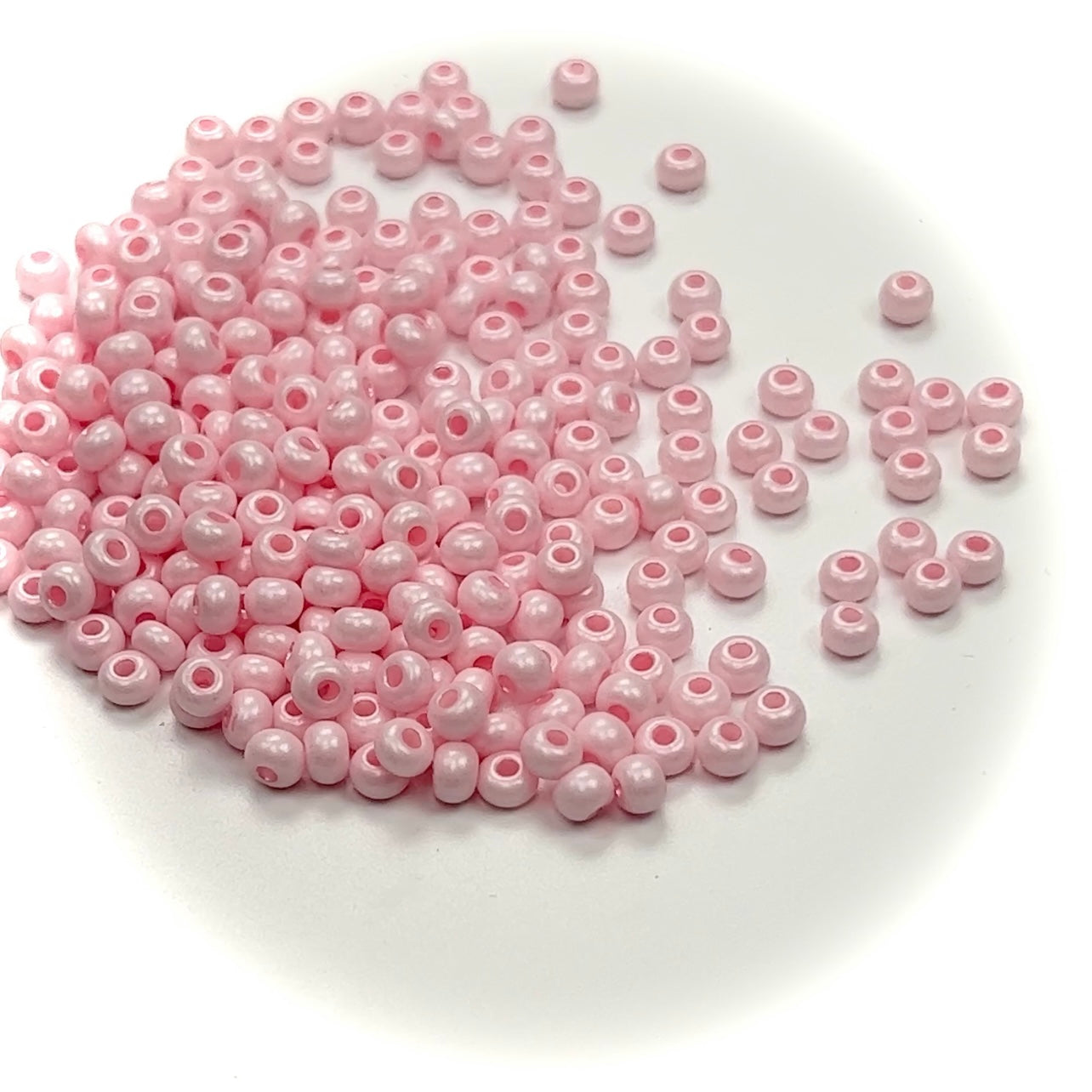 Rocailles size 6/0 (4mm) Pink Dyed Pearl, Preciosa Ornela Traditional Czech Glass Seed Beads, 30grams (1 oz), P959