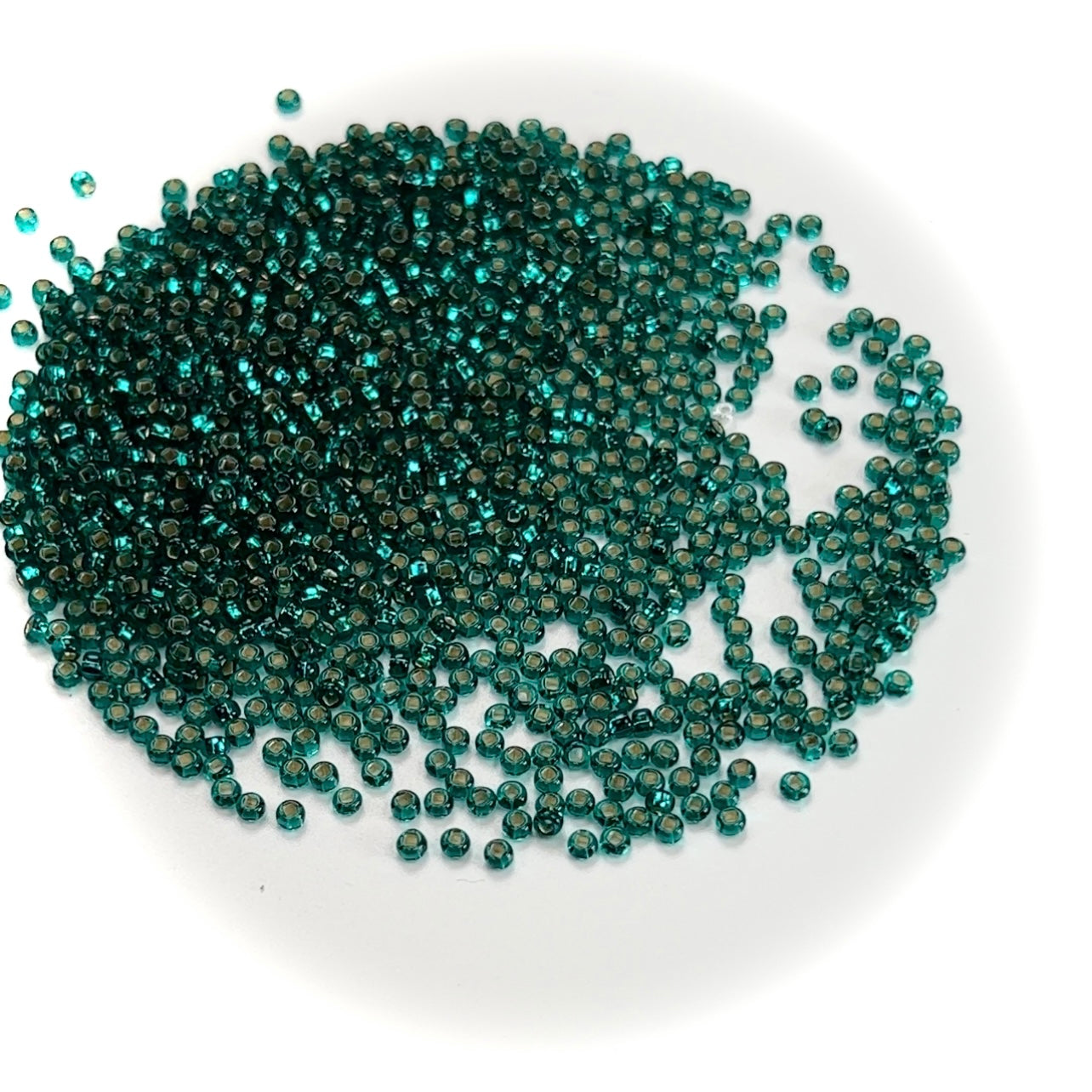 Rocailles size 10/0 2.3mm Blue Zircon Silver Lined Square Hole, Preciosa Ornela Traditional Czech Glass Seed Beads, 30grams (1 oz), P988