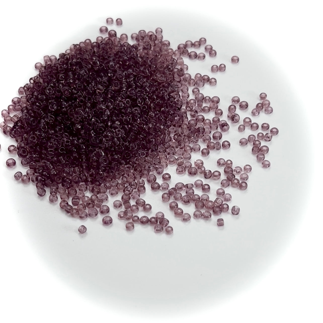 Rocailles size 9/0 (2.6mm) Amethyst Purple Transparent, Preciosa Ornela Traditional Czech Glass Seed Beads, 13grams, P999