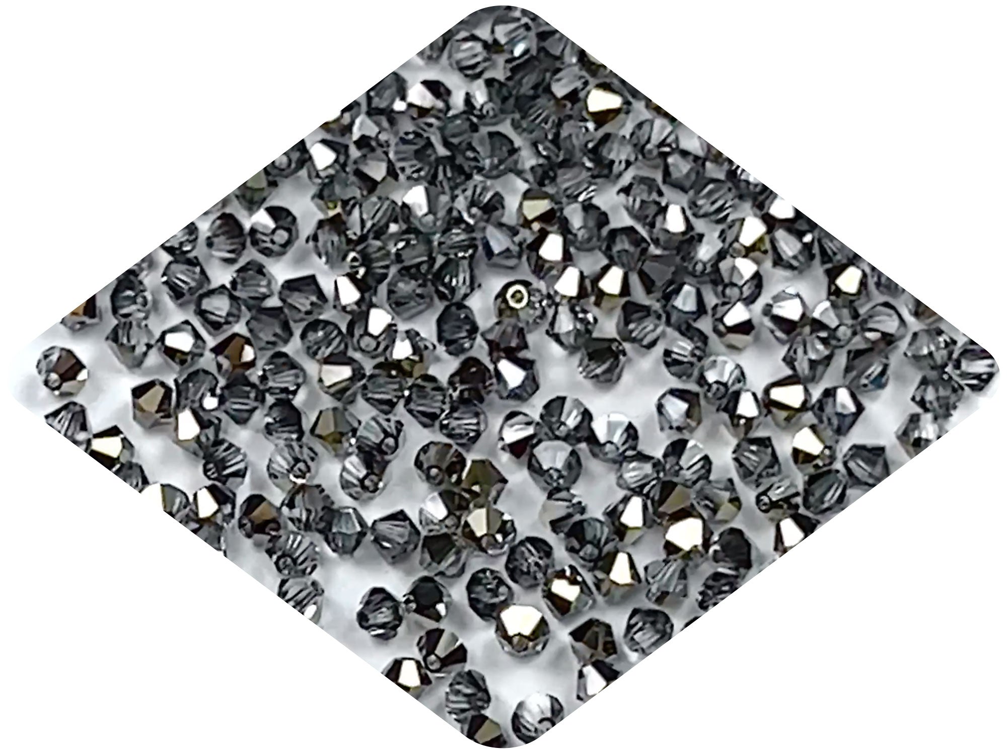 Crystal Starlight Gold (Preciosa color) Czech Glass Beads Machine Cut Bicones (MC Rondell Diamond Shape) clear coated with dark bronze gold crystals