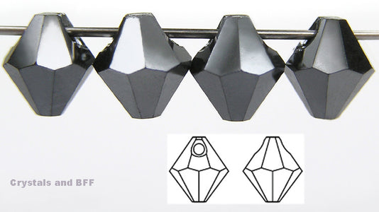 czech-mc-pendants-top-drilled-bicone-Jet-Hematite-Fully-coated