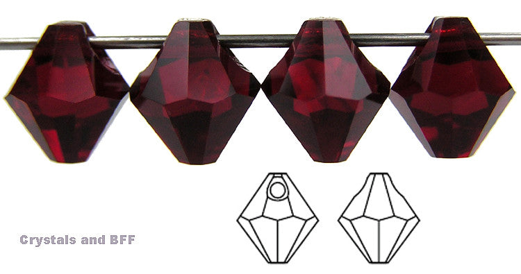 czech-mc-pendants-top-drilled-bicone-Dark-Siam-Garnet