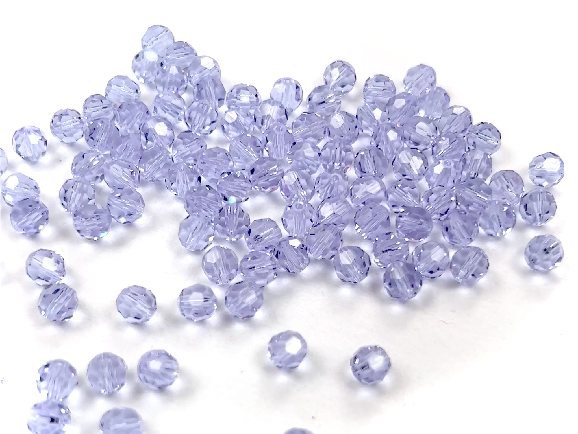 Alexandrite (changing color), Czech Machine Cut Round Crystal Beads, 4mm, 6mm