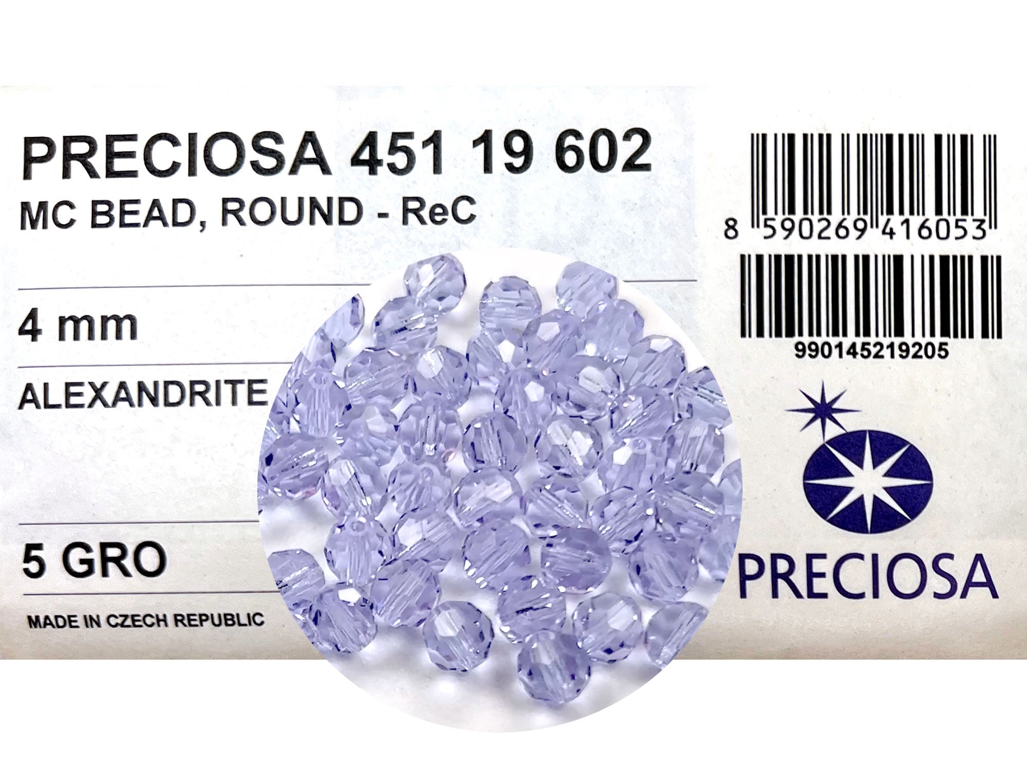 Alexandrite (changing color), Czech Machine Cut Round Crystal Beads, 4mm, 6mm