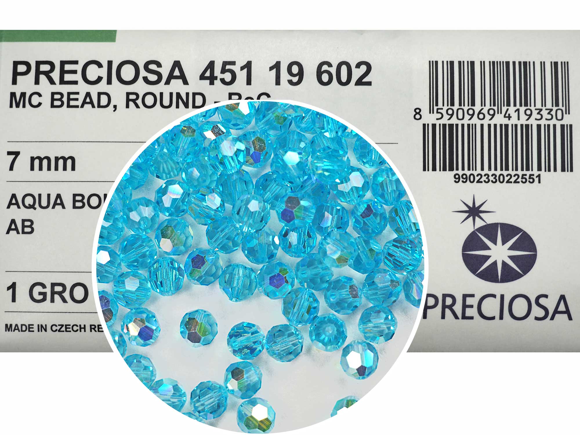 Aqua Bohemica AB Czech Machine Cut Round Crystal Beads 3mm 144 pieces