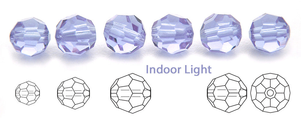 Alexandrite (changing color), Czech Machine Cut Round Crystal Beads, 4mm, 6mm