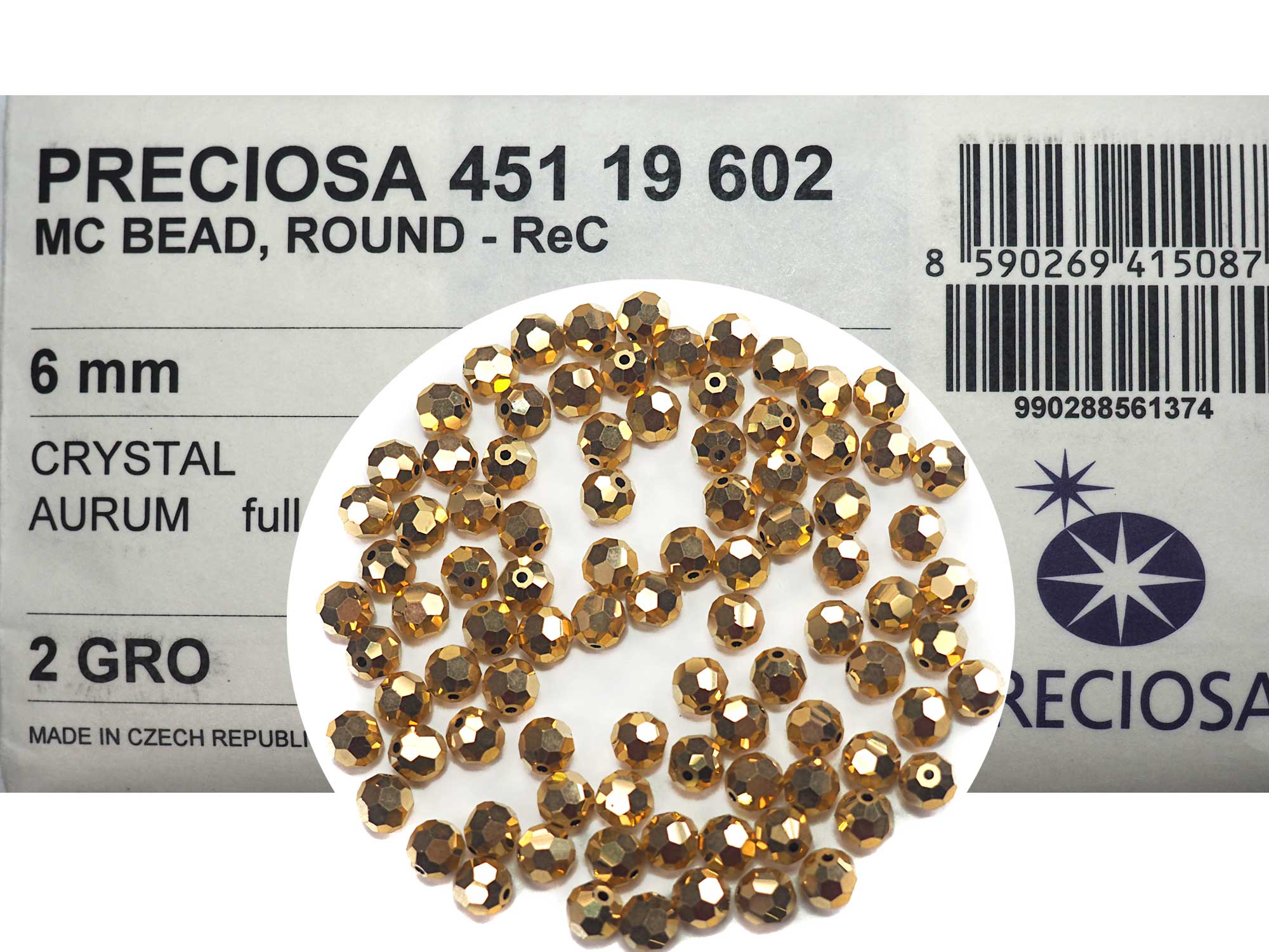Crystal Aurum Fully Gold coated Czech Machine Cut Round Crystal Beads 5mm 8mm