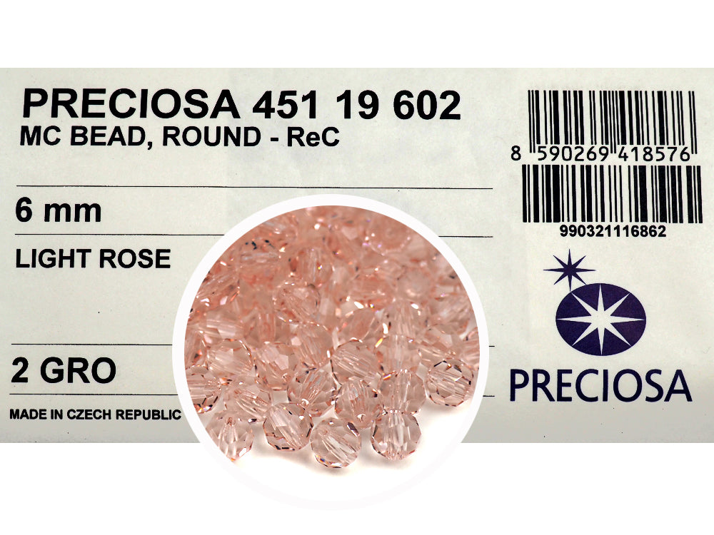 Light Rose, Czech Machine Cut Round Crystal Beads, pink crystals