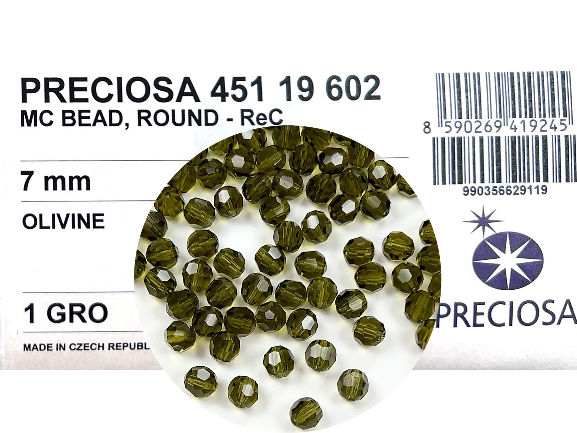 Olivine green Czech Machine Cut Round Crystal Beads 7mm 10mm Rosary Beads
