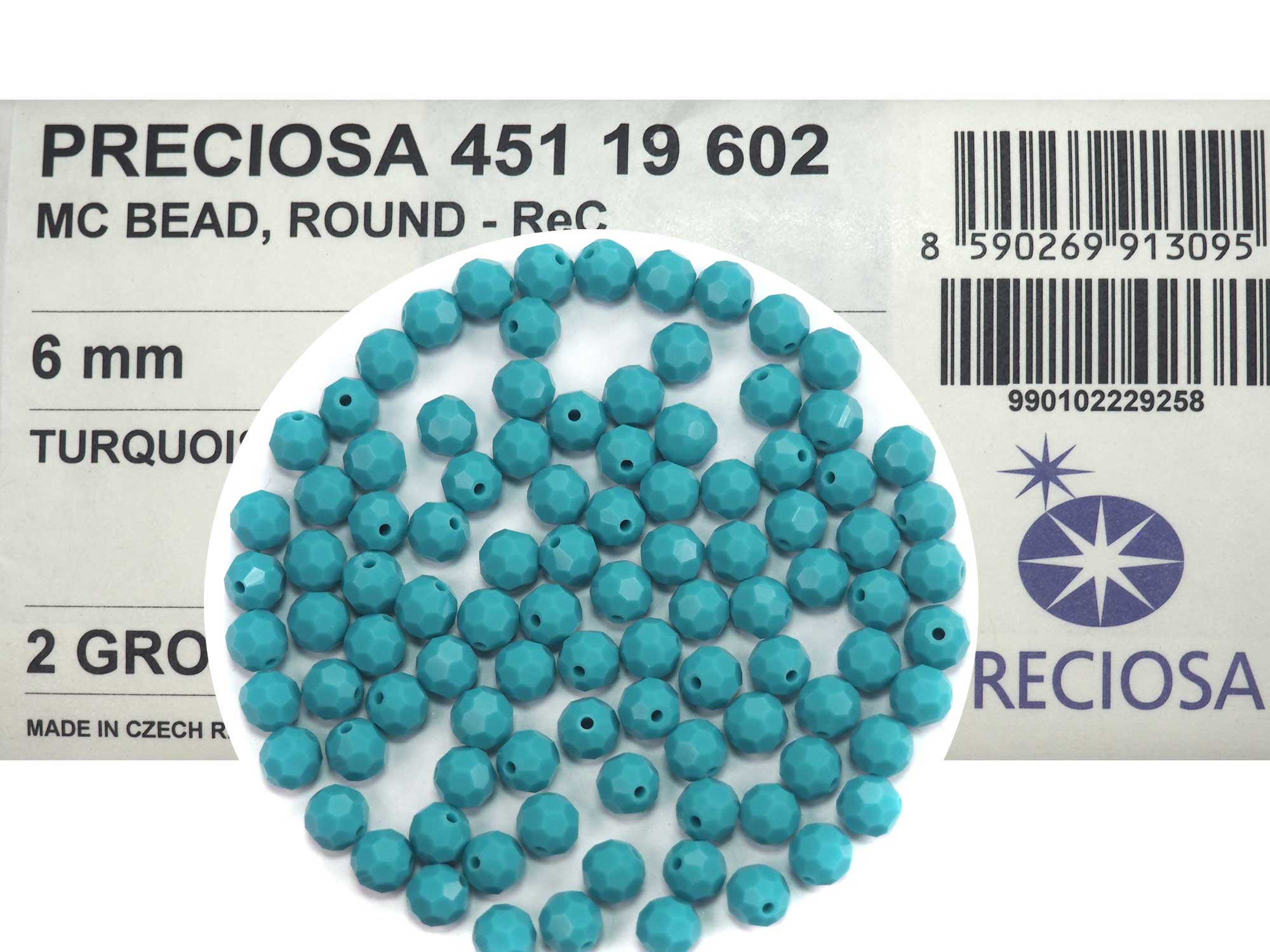 Turquoise Preciosa Czech Machine Cut Round Crystal Beads 6mm 8mm Rosary Size Faceted Beads