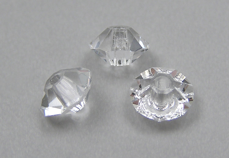 CHOOSE A COLOR - Czech MC Spacer Beads (Squished Bicones), size 4x6mm, 36 pieces