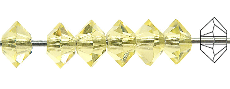 CHOOSE A COLOR - Czech MC Spacer Beads (Squished Bicones), size 4x6mm, 36 pieces
