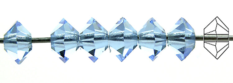 CHOOSE A COLOR - Czech MC Spacer Beads (Squished Bicones), size 4x6mm, 36 pieces
