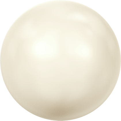 Swarovski Art.# 5818 - Round Crystal Half Drilled Pearls 9mm, Cream Pearl, 24pcs