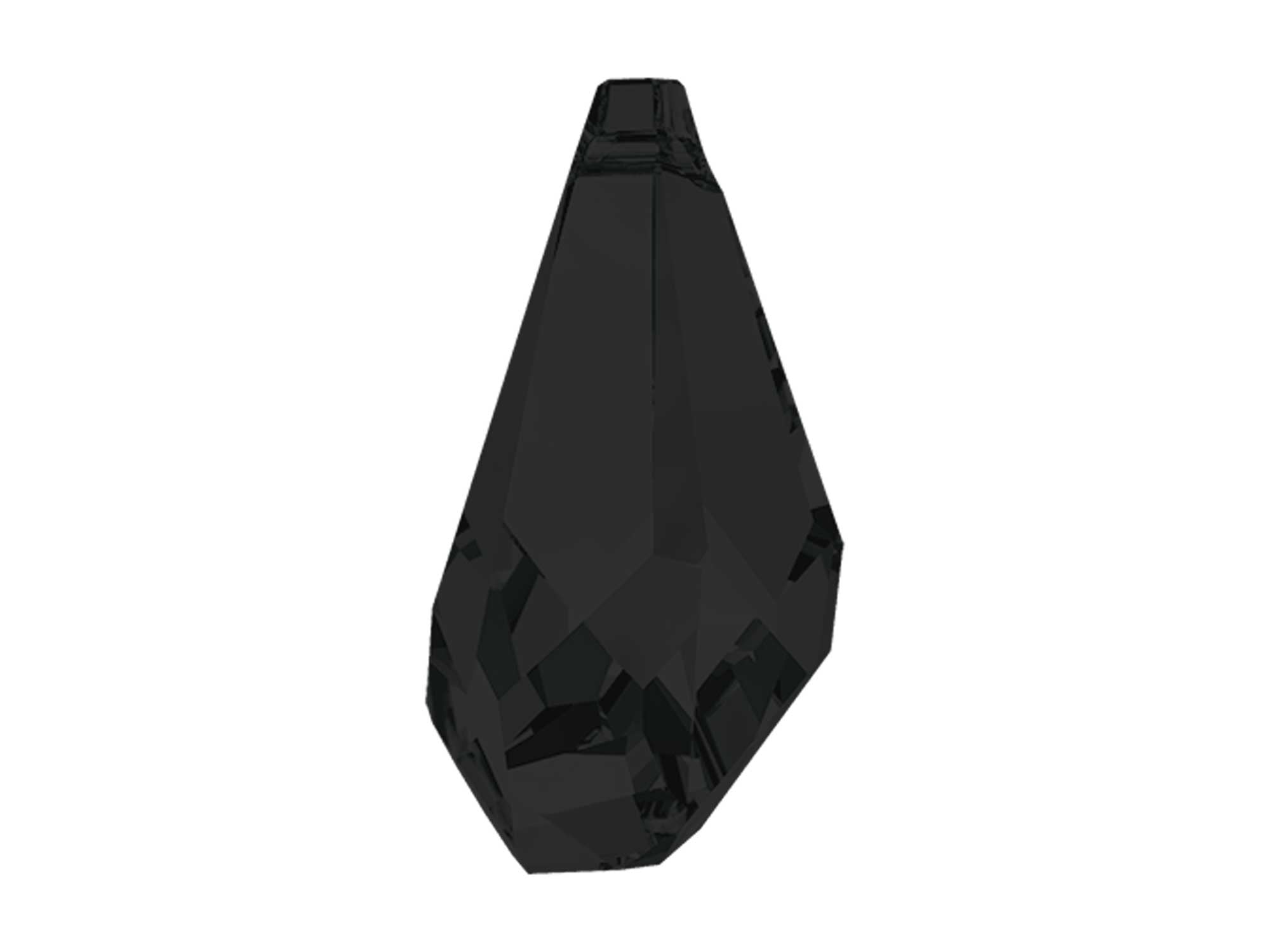 Swarovski Art.# 6015 - 50mm Jet black Polygon Drop Pendant