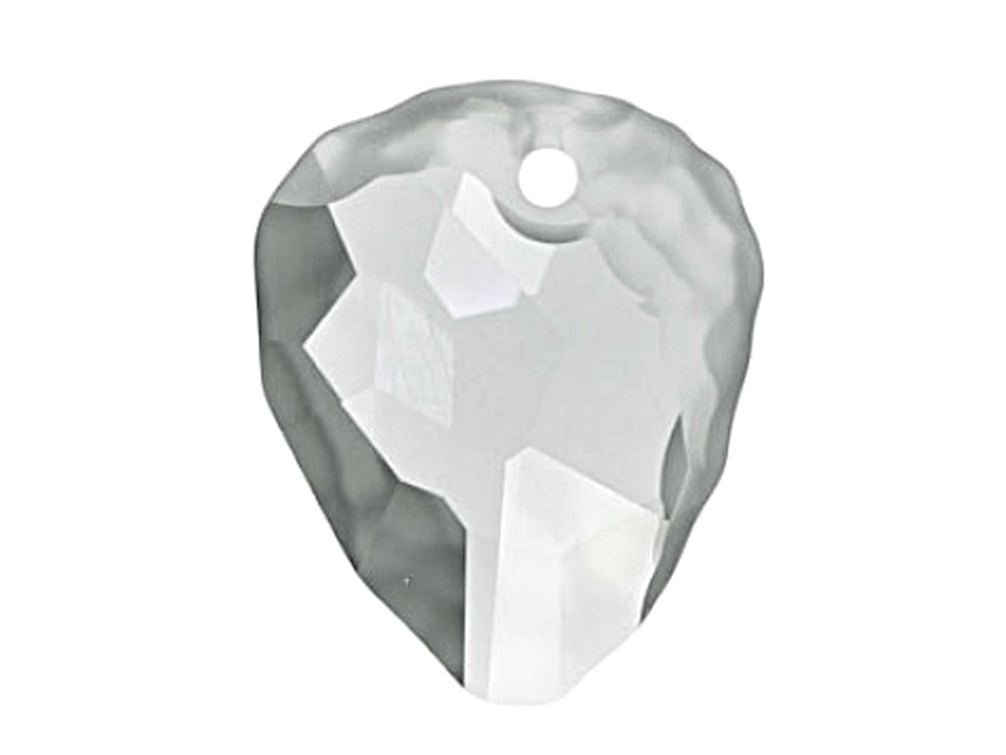 Swarovski Art.# 6190 - Rock Pendants 35mm Crystal Silver Shade coated and Partially Matted