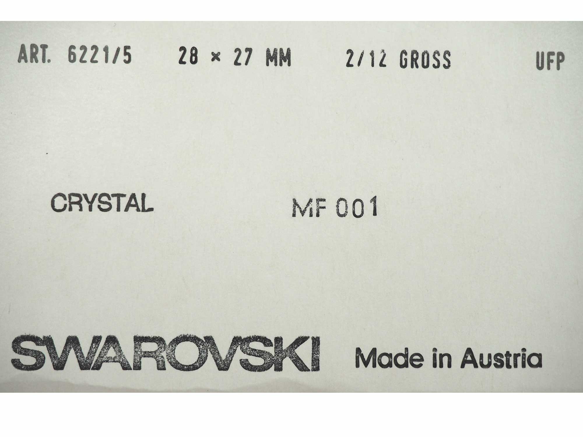 Swarovski Art.# 6221 - 28x27mm Crystal MAT, Swarovski Heart Pendants #6221/5 with Crystal Rhinestone, 1 piece
