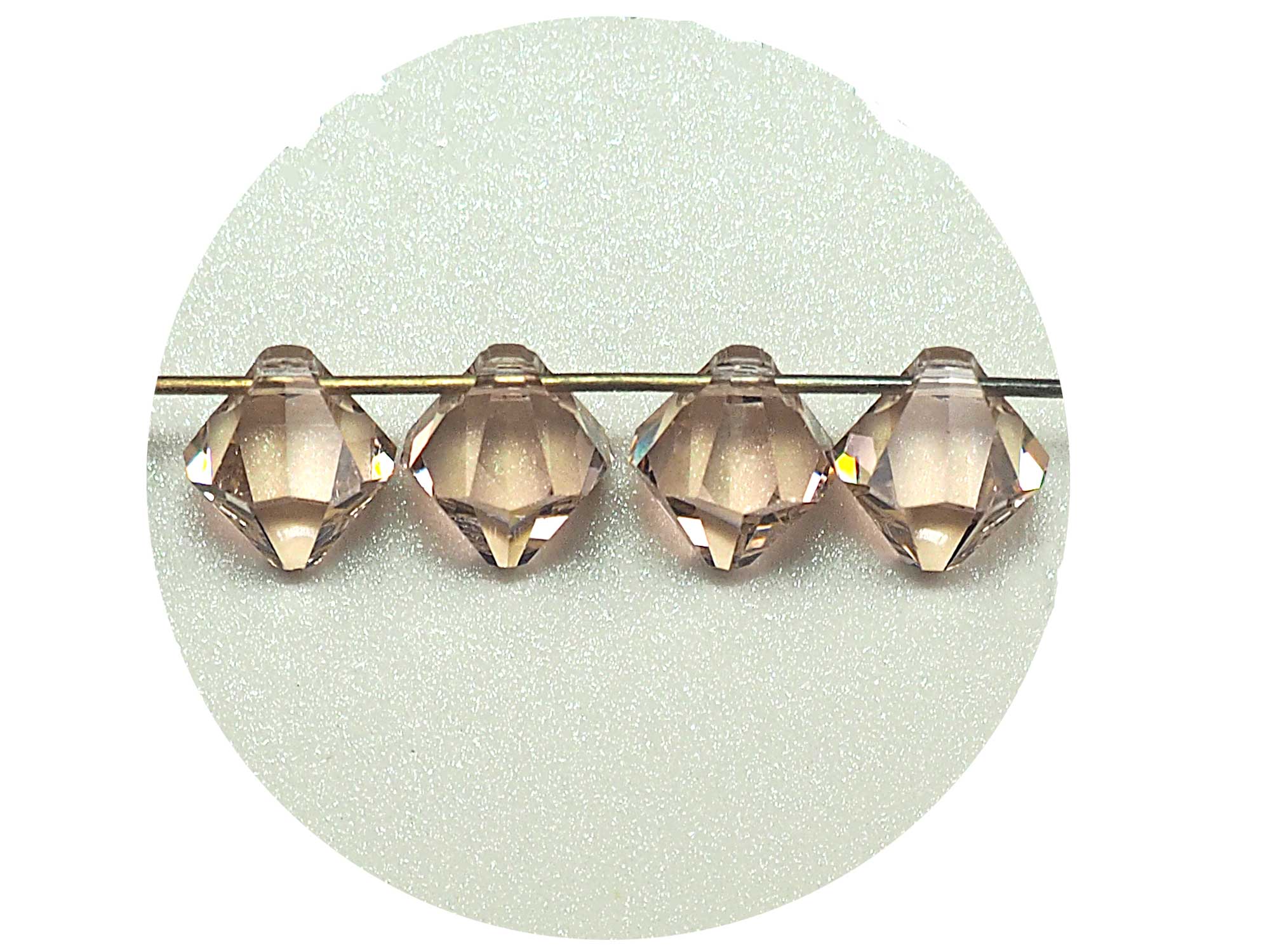 Swarovski Art.# 6301 - Bicone Pendant in 8mm Vintage Rose, 12pcs