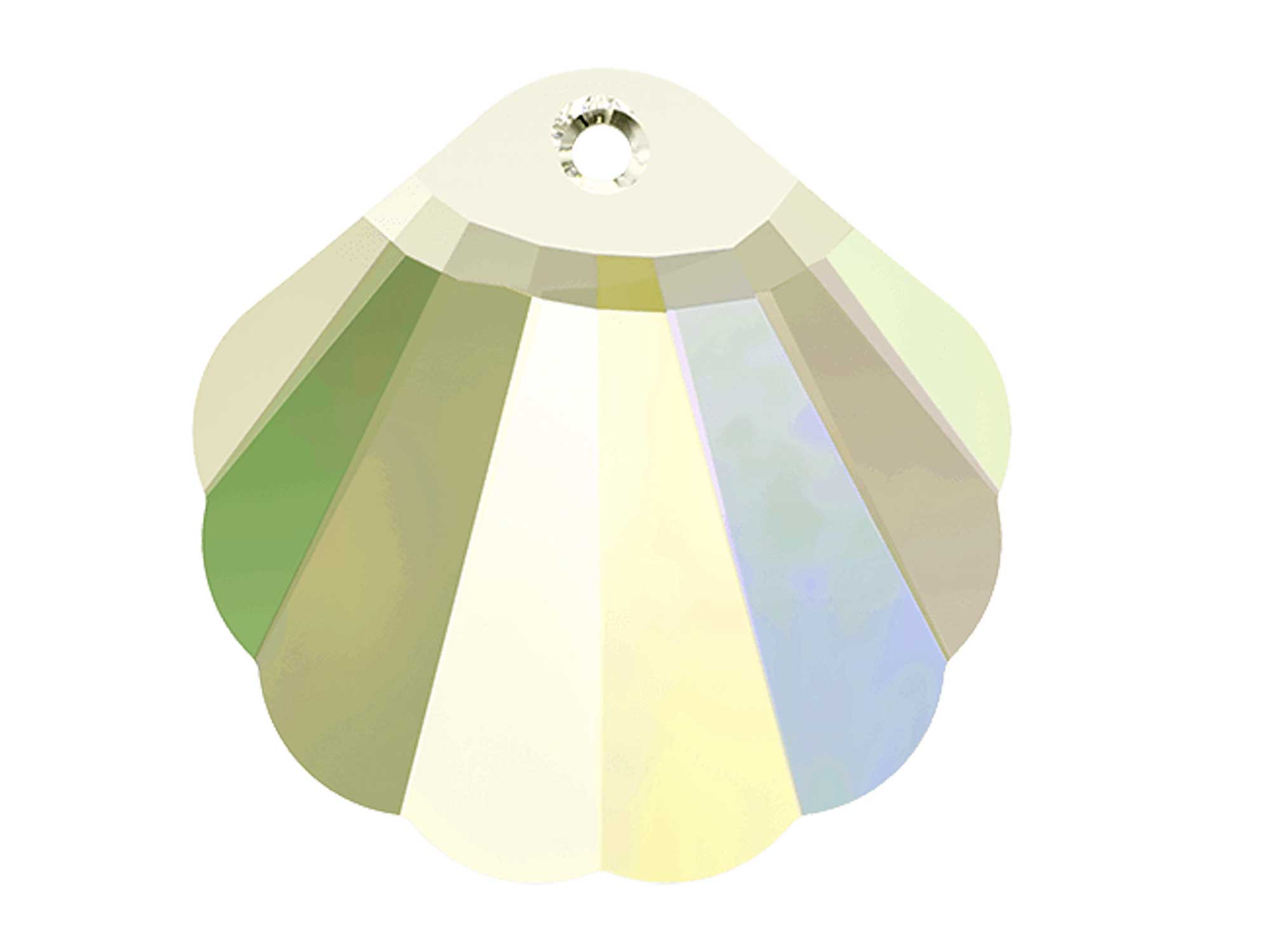 Swarovski Art.# 6723 - Shell Pendant #6723 in 40mm Crystal AB coated