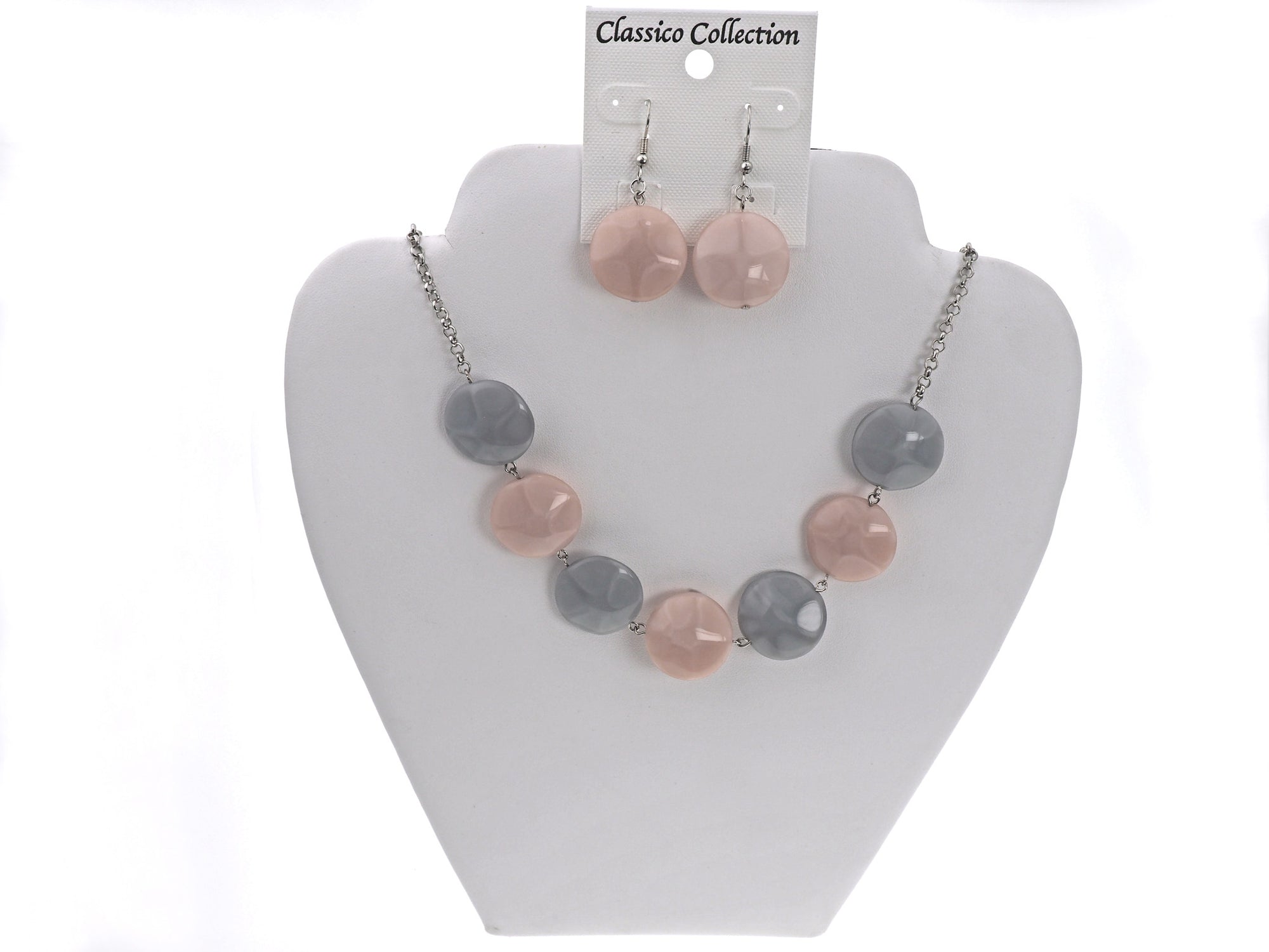 Handmade Silk Opaque Czech Hand Pressed Drop Earrings