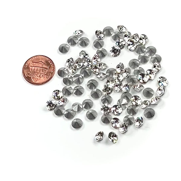 Swarovski Art.# 1325 - ss29 Crystal clear Silver Foiled