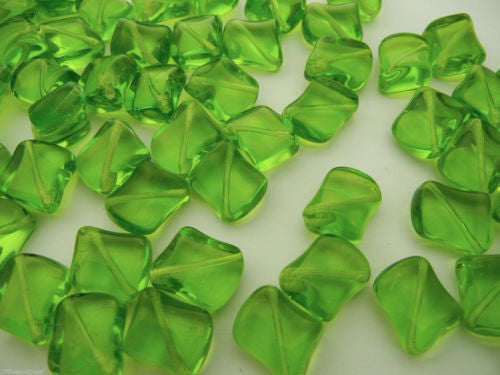Light Olive green, Preciosa Czech Glass Beads 17x16mm, 12pcs, zz 56