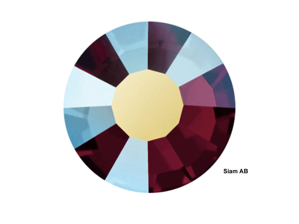 Siam AB HOTFIX, 1440 Preciosa Genuine Czech Crystals 20ss Viva12 Iron-on, ss20, 5mm