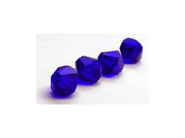 Premium Crystal 3mm Bicone Beads - Blue Iris