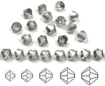 czech-mc-beads-bicone-Crystal-Silver-Shade