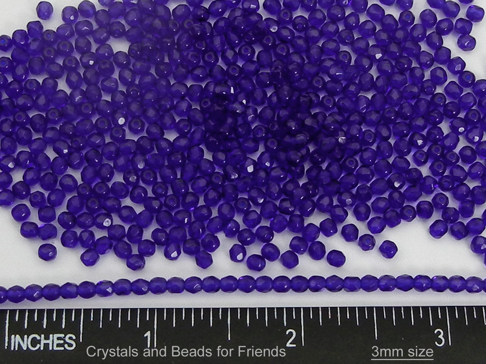 Cobalt Blue Czech Fire Polished Round Faceted Glass Beads 16 inch strand Navy Blue 3mm 4mm 6mm 8mm 10mm 12mm