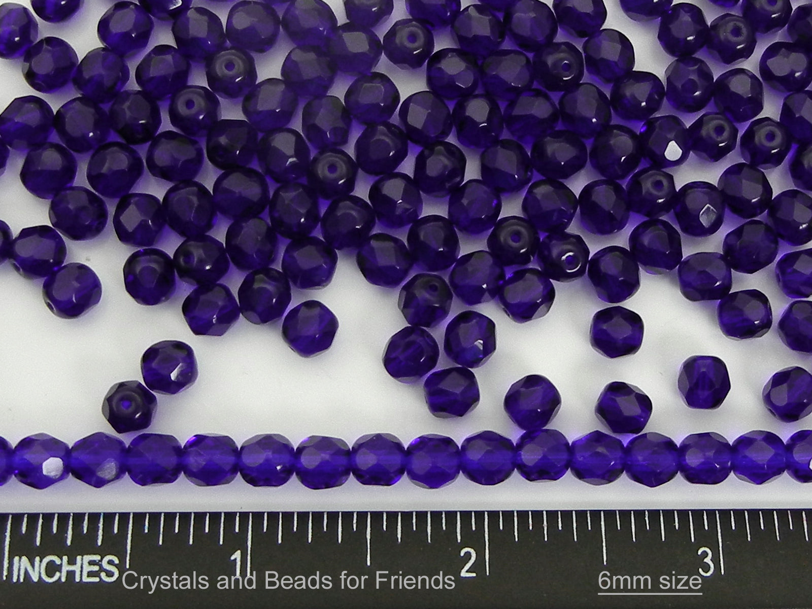 Cobalt Blue Czech Fire Polished Round Faceted Glass Beads 16 inch strand Navy Blue 3mm 4mm 6mm 8mm 10mm 12mm