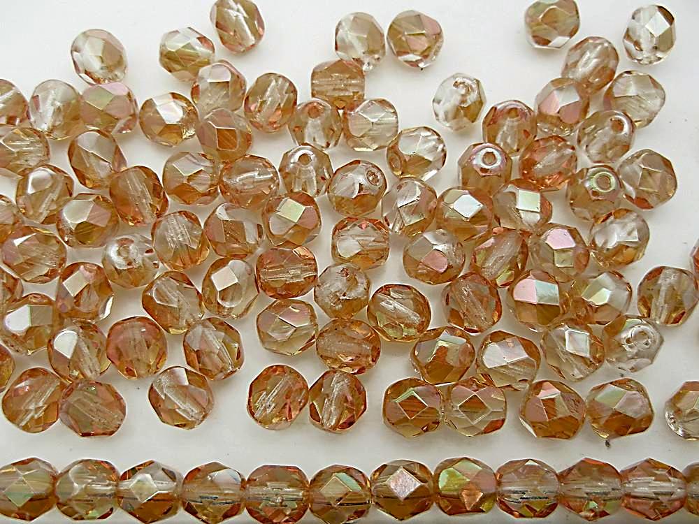 Crystal Celsian, loose Czech Fire Polished Round Faceted Glass Beads, 4mm, 600pcs