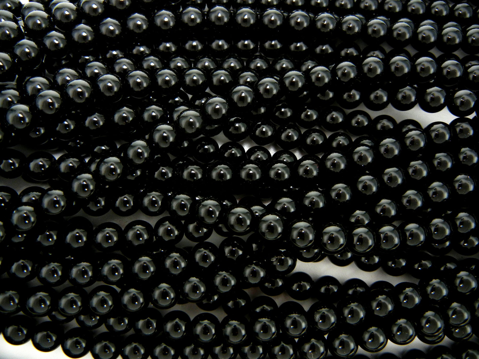Czech Round Glass Imitation Pearls Black Night Pearl color 12mm 45pcs