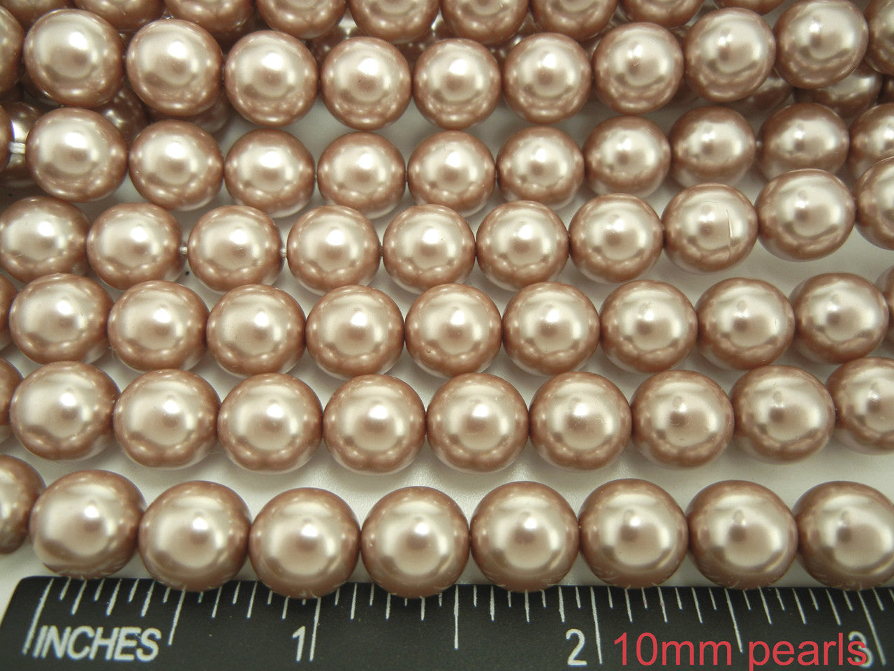 Czech Round Glass Imitation Pearls Light Brown Pearl color 2mm 3mm 4mm 6mm 8mm