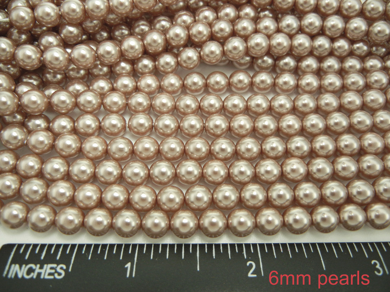 Czech Round Glass Imitation Pearls Light Brown Pearl color 2mm 3mm 4mm 6mm 8mm
