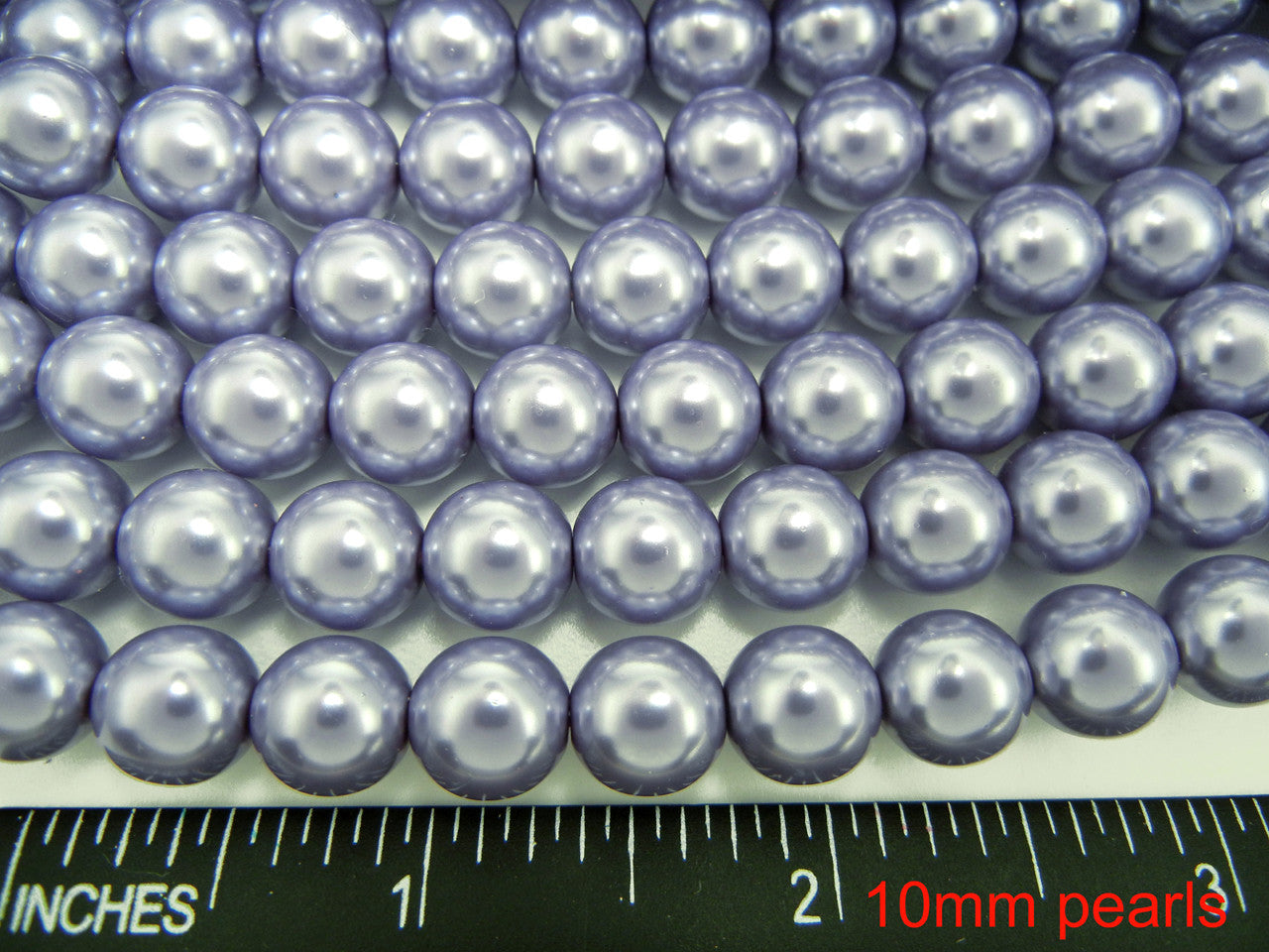 Czech Round Glass Imitation Pearls Light Lavender Pearl color 6mm 8mm 12mm