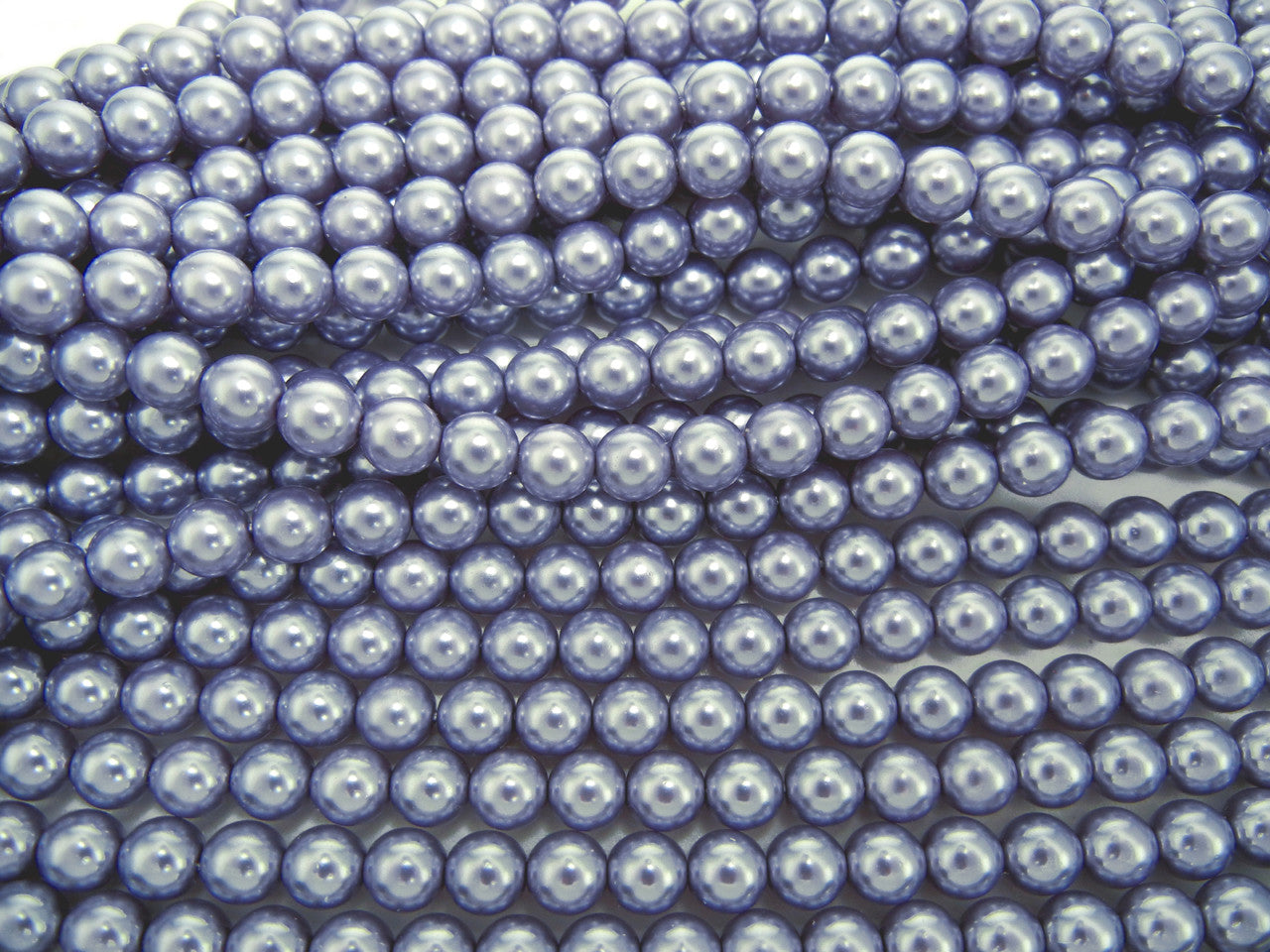Czech Round Glass Imitation Pearls Light Lavender Pearl color 6mm 8mm 12mm