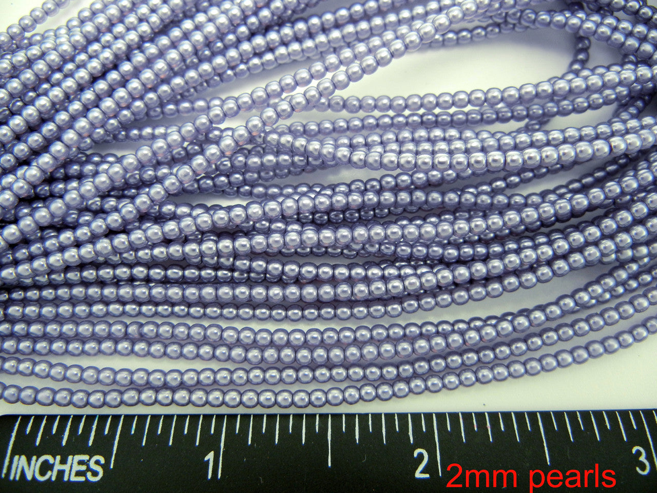 Czech Round Glass Imitation Pearls Light Lavender Pearl color 6mm 8mm 12mm