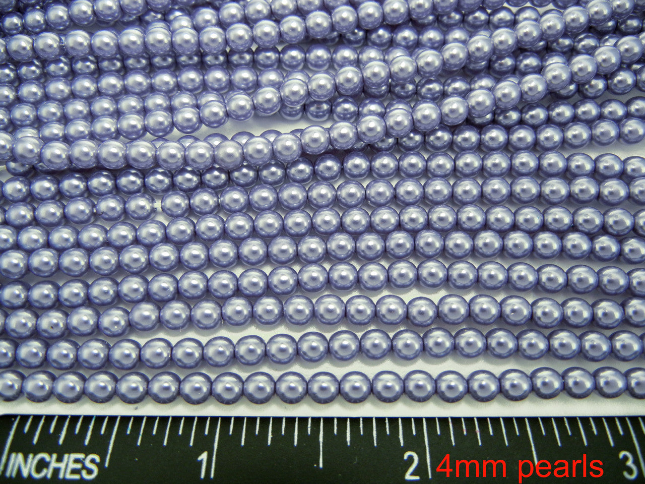 Czech Round Glass Imitation Pearls Light Lavender Pearl color 6mm 8mm 12mm
