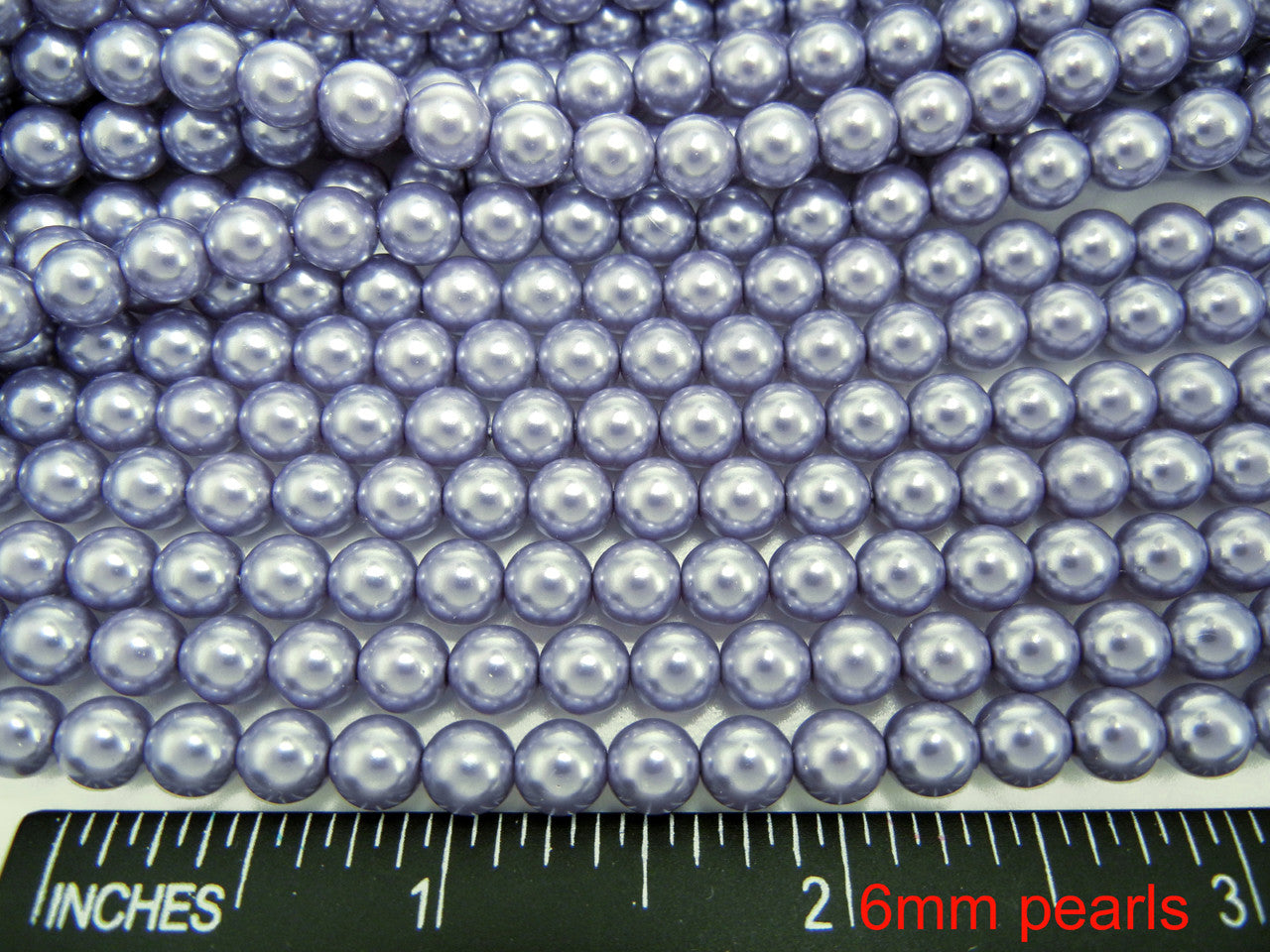 Czech Round Glass Imitation Pearls Light Lavender Pearl color 6mm 8mm 12mm