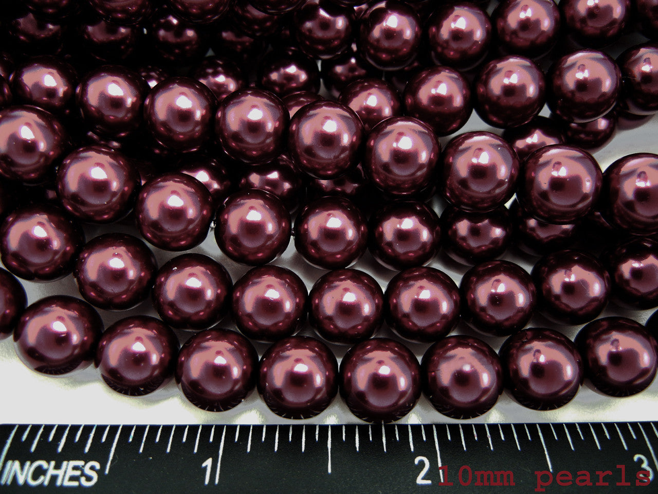 Czech Round Glass Imitation Pearls Royal Purple Pearl color 2mm 6mm 8mm 10mm